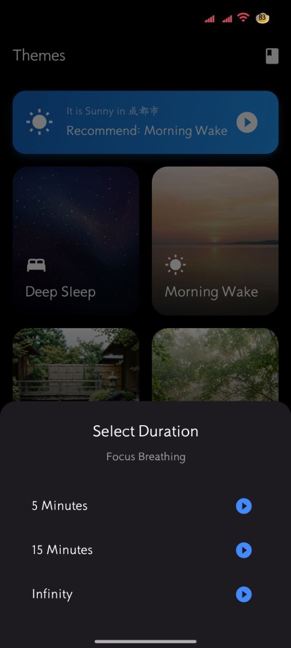 Choose session length